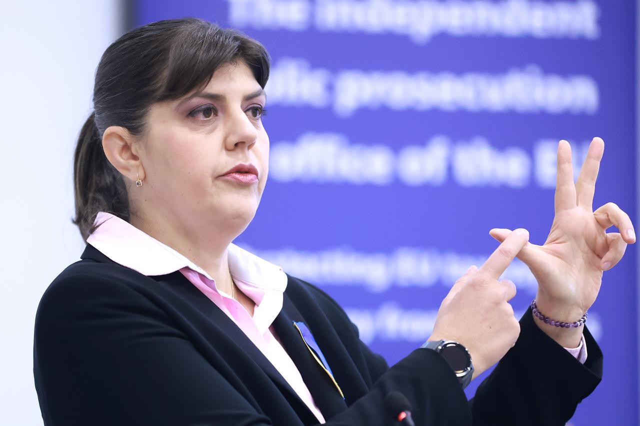 Zagreb: Europska javna tužiteljica Laura Codruta Kovesi održala konferenciju za medije