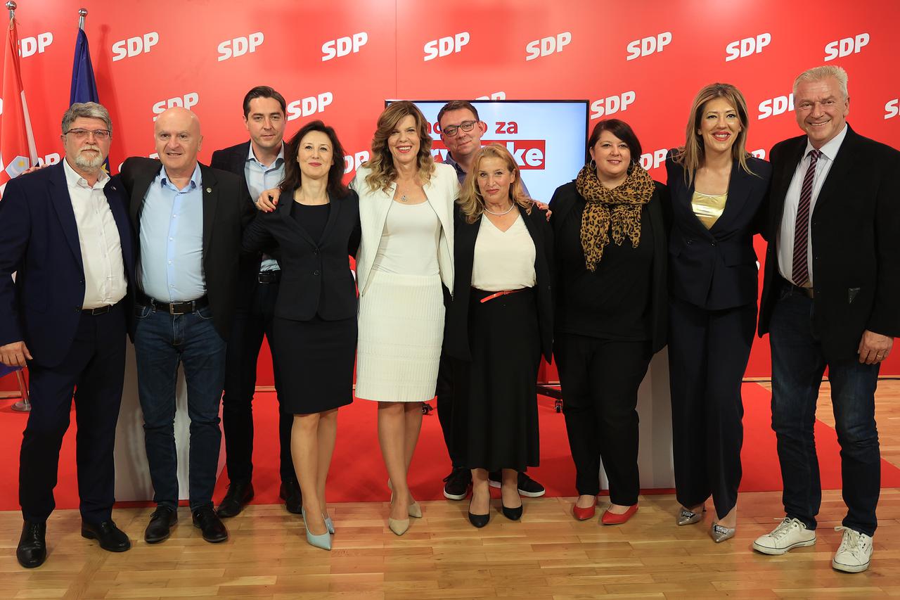 Zagreb: Predstavljanje liste SDP-a za Europski parlament u središnjici stranke